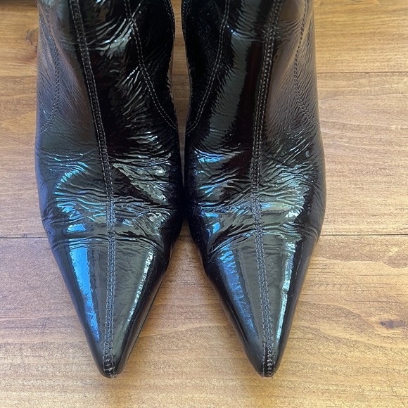 Bos. & Co. | Burgundy leather ankle boot heels - Picture 10 of 10